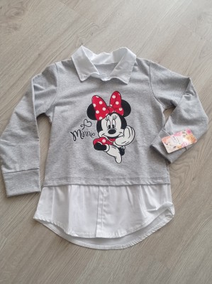 Camisola com camisa Minnie